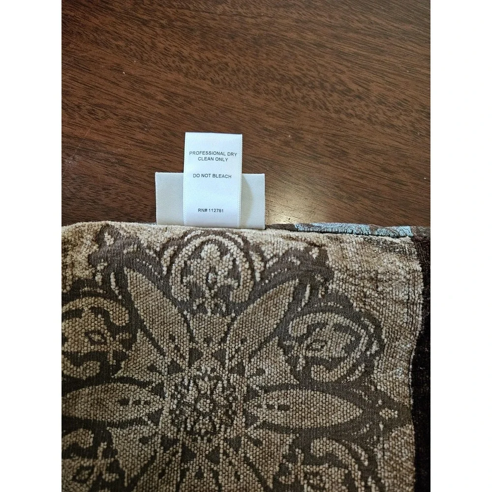 Comphy Table Runner Turquoise Blue & Brown Mandala Pattern Home Decor Tapestry